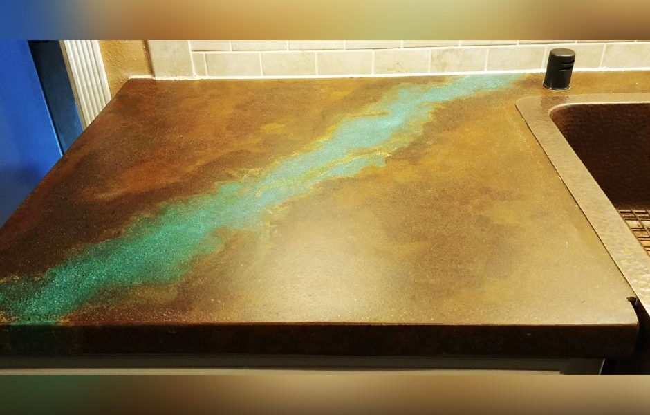 How to Acid Stain a Concrete Countertop How to Acid Stain a Concrete Countertop